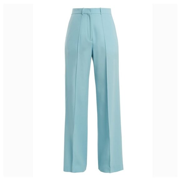 RACIL Cumberland Side-stripe Wide-leg Wool Trousers